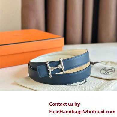 Hermes Mors H belt buckle  &  Reversible leather strap 24 mm 10 2023